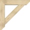Ekena Millwork Traditional Slat Rough Sawn Bracket w/ Offset Brace, Douglas Fir, 8"W x 38"D x 38"H BKT0806X38X38TRA06RDF - alternate 3